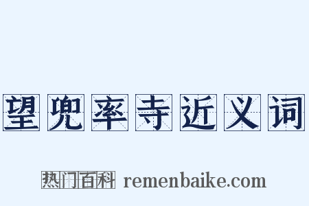 望兜率寺近义词是什么意思的图片